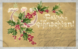 T3 Christmas, Metallic Card, Emb. Litho (fl) - Ohne Zuordnung