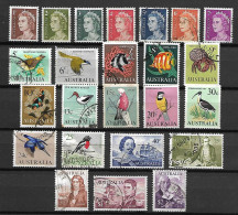 AUSTRALIE   -  1966 .  L O T  . 24  Val. Oblitérés . - Used Stamps