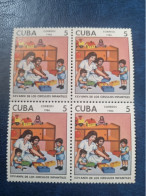 CUBA  NEUF  1986   CIRCULOS  INFANTILES   //  PARFAIT  ETAT  //  1er  CHOIX  // Bloc De 4 - Neufs