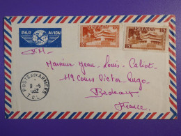 DL2  VIETNAM   BELLE  LETTRE  T.O.E  FM 1952  A BORDEAUX FRANCE +TP EPARGNéS NEUFS + AFF. INTERESSANT+ - Vietnam