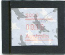 AUSTRALIA - 1987  18c  FRAMA  PLATYPUS  POSTCODE  2000 (SYDNEY)  FINE USED - Viñetas De Franqueo [ATM]