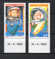 WALLIS ET FUTUNA  PA  N° 108 + 109   NEUFS SANS CHARNIERE COTE 3.60€    ESPACE GAGARINE - Nuevos