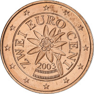 Autriche, 2 Euro Cent, 2003, Vienna, SUP, Cuivre Plaqué Acier, KM:3083 - Autriche