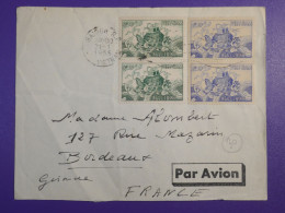 DL2  VIETNAM   BELLE  LETTRE  T.O.E  FM 1955   A BORDEAUX FRANCE +2 PAIRES + AFF. INTERESSANT+ - Viêt-Nam