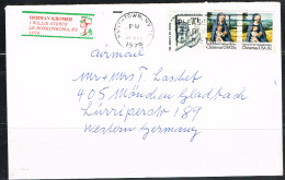 NOEL 123 - ETATS-UNIS N° 1260 Noël Sur Lettre Pour L'Allemagne 1979 - Covers & Documents