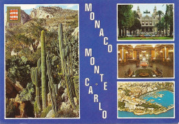 *CPM - MONACO - Vues Diverses Souvenir De La Principauté - Blason - Monte-Carlo