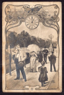 Postcard - 1906 - Vintage - Couples - City Life - People Walking Near A Bridge - Parejas