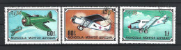 Mongolia 1976 Aviation High Values Y.T. 875/877 (0) - Mongolie