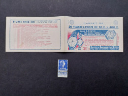 Carnet Muller Vide 1958 Série 16-58 - 20x20f Bleu Couverture 400f  Sté Horlogerie C1011B-C14 Pub Frimatic Grammont Frima - Old : 1906-1965
