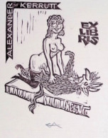 EX LIBRIS ERICH AULITZKY Per ALEXANDER KERRUTT EX EROTICA L27bis-F02 EXLIBRIS Opus 101 - Ex-Libris