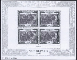 FRANCE 2022, Bloc De 4  Daté 20.09.22 N° ** ***/14 000 ISSU DE L'AFFICHE "VUE DE PARIS" - YT PA 93A ** - 1960-.... Neufs