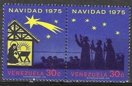 VENEZUELA  - 1975 - NATALE - SERIE 2 VALORI - MNH** (YVERT 956\7 - MICHEL 2012\3) - Venezuela