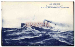 CPA Bateau Paquebot Poste Rapide De La Cie Des Messageries Maritimes SS Sphinx  - Steamers
