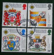 ORDER OF THE THISTLE ANNIVERSARY (Mi 1113-1116) 1987 Used Gebruikt Oblitere ENGLAND GRANDE-BRETAGNE GB GREAT BRITAIN - Usados