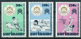 Suriname 1987 Panamerica Games, Sports, Football, Swimming, Basketball MNH/**/Postfris - Suriname