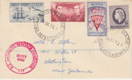 Ross Dependency 1959 NZ Antarctic Research Expedition Registered Cover  Ca Scott Base 16 OCT 1959 (SO235) - Lettres & Documents