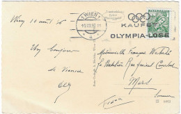 1936 "Achetez Des Billets Olympiques" Pour La Participation  Des Athlètes Autrichiens Aux Jeux Olympiques De Berlin - Ete 1936: Berlin