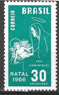 BRASILE  - 1966 - NATALE -  MNH** (YVERT 808 - MICHEL 1123) - Ongebruikt