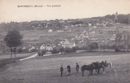 51. MONTMIRAIL . Vue Générale . Animée Chevaux Au Travail - Montmirail