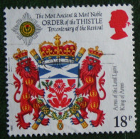 ORDER OF THE THISTLE ANNIVERSARY (Mi 1113) 1987 Used Gebruikt Oblitere ENGLAND GRANDE-BRETAGNE GB GREAT BRITAIN - Gebraucht