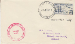 Ross Dependency NZ Antarctic Programme Midwinter DayCa Scott Base 21 DEC 1960 (SO237) - Brieven En Documenten