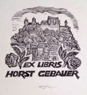 EX LIBRIS ERICH AULITZKY Per HORST GEBAUER L27bis-F02 EXLIBRIS Opus 133 - Bookplates