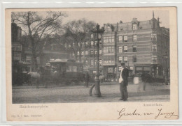 Amsterdam Haarlemmerplein Paardentrams Levendig     2790 - Autres & Non Classés