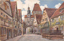 Rothenburg O. T., - Rödergasse Mit Markusturm - WIRO-KÜNSTLERKARTE - Rothenburg O. D. Tauber