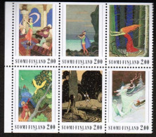 1990 Finland, Rudolf Koivu Painter, Booklet Pane **. - Unused Stamps