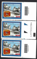 Italia 2014; Tonno Callipo: 2 Francobolli A Barre Opposte + Alfanumerico. - Bar Codes