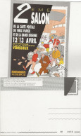 VENISSIEUX -2 E SALON CARTE POSTALE 1985. CREATION  DIRAT -NEM - Bourses & Salons De Collections