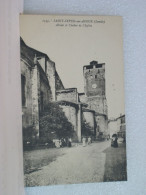 L 5320 CPA - VUE N° 3 - 40 SAINT SEVER SUR ADOUR - ABSIDE ET CLOCHER DE L'EGLISE - ANIMATION - Kirchen Und Klöster