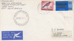 Ross Dependency Cover South Africa Ca Cape Town 4 NOV 1970 Ca Scott Base 13 NOV 1970 (SO240) - Covers & Documents