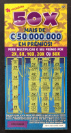 116 O, Lottery Tickets, Portugal, « Raspadinha », « Instant Lottery », « 50 X MAIS DE € 50.000.000 EM PRÉMIOS », Nº 564 - Billetes De Lotería