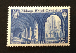 Num. 842 Yvert Et Tellier - 25F Abbaye De Sainte Wandille - Unused Stamps