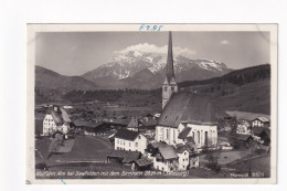 E6164) ALM Bei SAALFELDEN Kirche U. Häuser Mit Dem Birnhorn ALT! - Saalfelden