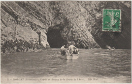 Dav: Finistère : MORGAT : Entrée  En Bateau  D Ela  Grotte De L '  Autel - Morgat