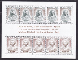 1974 Monaco EUROPA CEPT EUROPE 5 Serie Di 2 Valori Foglietto MNH** Arte: Scultura, Art: Sculpture Minisheet - 1974