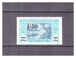COTE D' IVOIRE     N °  77  .  1 F 50    SUR   1 F        NEUF  *   .  SUPERBE  . - Unused Stamps