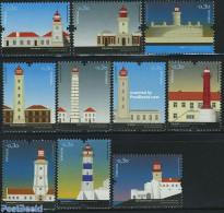 Portugal 2008 Lighthouses 10v, Mint NH, Various - Lighthouses & Safety At Sea - Unused Stamps
