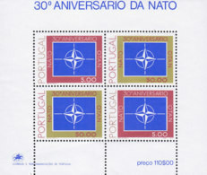 PORTUGAL  Block  26, Postfrisch **, 30 Jahre Nordatlantikpakt (NATO) 1979 - Blocchi & Foglietti