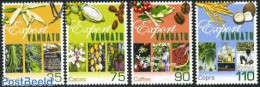 Vanuatu 2001 Export 4v, Mint NH, Various - Agriculture - Export & Trade - Landbouw