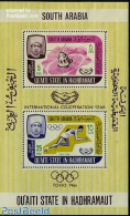 Aden 1966 Int. Co-operation S/s, Mint NH, Sport - Transport - Olympic Games - Space Exploration - Autres & Non Classés