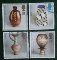 POTTERY Poterie D'art (Mi 1122-1125) 1987 Used Gebruikt Oblitere ENGLAND GRANDE-BRETAGNE GB GREAT BRITAIN - Gebruikt