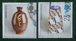 POTTERY Poterie D'art (Mi 1122-1123) 1987 Used Gebruikt Oblitere ENGLAND GRANDE-BRETAGNE GB GREAT BRITAIN - Used Stamps