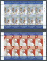 VATICANO 2006 I VIAGGI DEL PAPA BENEDETTO XVI  2 MINIFOGLI ** MNH - Blocchi E Foglietti