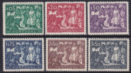 Portugal 1947 Sc 683-8 Mundifil 685-90 Set MLH* - Unused Stamps
