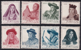 Portugal 1947 Sc 675-82 Mundifil 677-84 Set MH* - Unused Stamps
