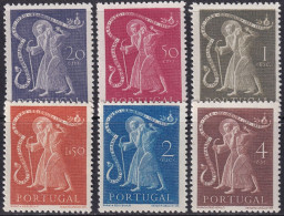 Portugal 1950 Sc 721-6 Mundifil 723-8 Set MLH* - Unused Stamps