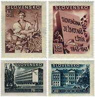 728047 MNH ESLOVAQUIA 1943 PRO CULTURA - Nuevos